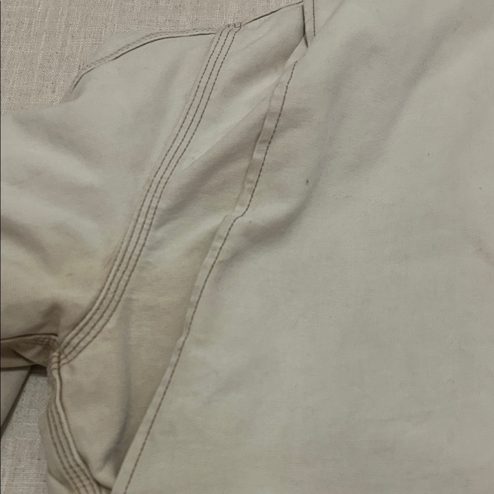 Vintage Carhartt Jacket XL Tan Thrashed Distressed Quilted Chore Barn - Picture 10 of 16